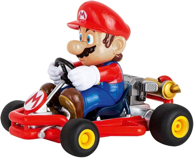 Carrera 200989 RC Official Licensed Kart Pipe Kart Mario 1:18 Scale 2.4 Ghz Remote Radio Control Car with Rechargeable LiFePO4 Battery - Kids Toys Boys/Girls