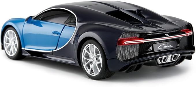 RASTAR Bugatti Veyron Chiron RC Car 1:24 Scale Remote Control Toy Car, Bugatti Chiron R/C Model Vehicle for Kids - Blue