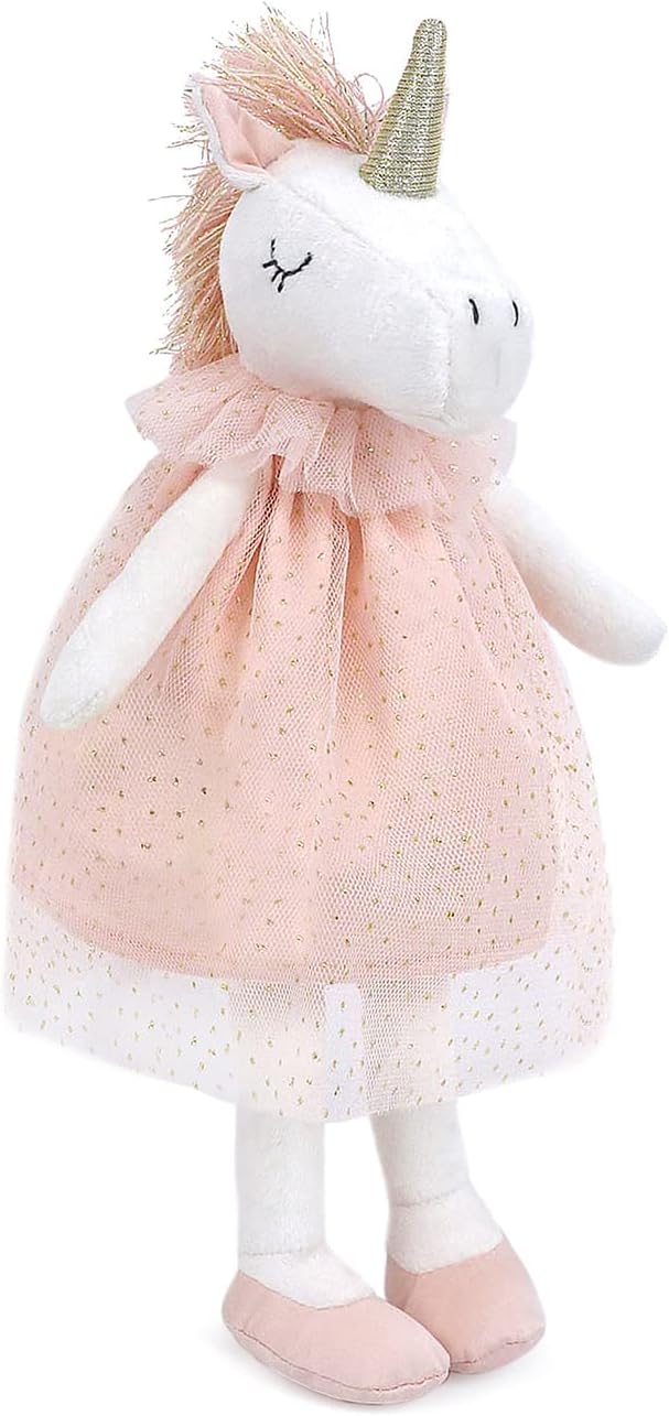 MON AMI Unicorn Stuffed Doll – 12” White, Soft & Cuddly Stuffed Plush Animal, Unicorn for Girls, Kids, Use as Toy or Room Decor