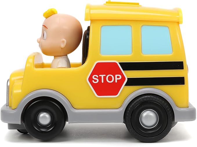 Jada Toys Cocomelon 7.5" School Bus RC Remote Control Car, Toys for Kids
