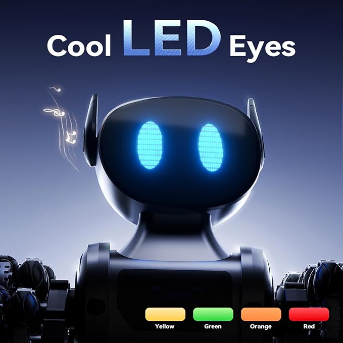 XOS Remote Control Robot Dog Toys for Boys & Girls, Rechargeable Stunt RC Car with Music, Spray, Climbing, Multiple Postures, LED Eyes, for 6-12+ Kids Birthday/Christmas/Easter Gifts