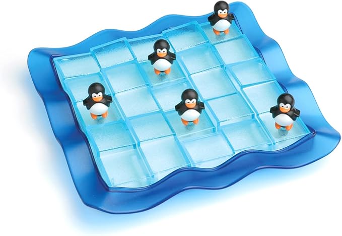 SmartGames Penguins on Ice - A Sliding Cognitive Skill-Building Puzzle Game for Ages 6 - Adult