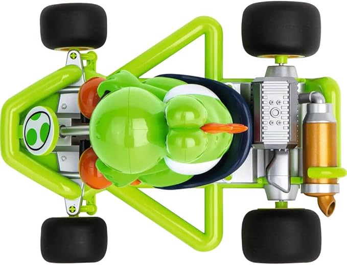 Carrera 200988 RC Official Licensed Mario Kart Pipe Kart Yoshi 1:18 Scale 2.4 GHz Remote Radio Control Car with Rechargeable LiFePO4 Battery - Kids Toys Boys/Girls