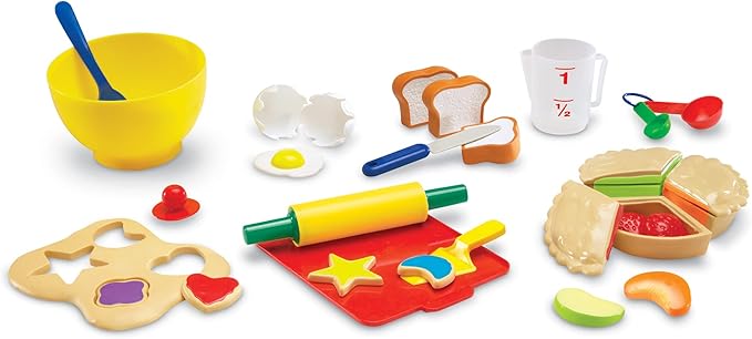 Learning Resources Pretend & Play Bakery Set - 31 Pieces, Ages 3+ Pretend Play Toys for Toddlers, Bakery Toys, Preschool Learning Toys, Kitchen Play Toys for Kids