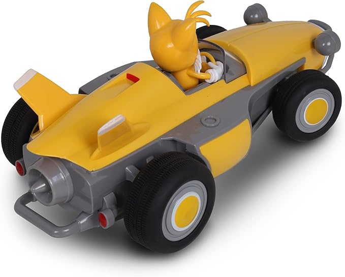 Sonic Racing RC: Tails The Fox - NKOK (603), 2.4GHz Remote Controlled Car with Turbo Boost, Officially Licensed Sega Sonic The Hedgehog, Battery Powered, Ages 6+