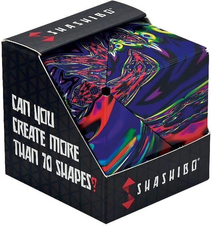 SHASHIBO Shape Shifting Box - STEM Magnetic Fidget Cube That Transforms Into Over 70 Shapes, Download Fun in Motion Toys Mobile App (Chaos)