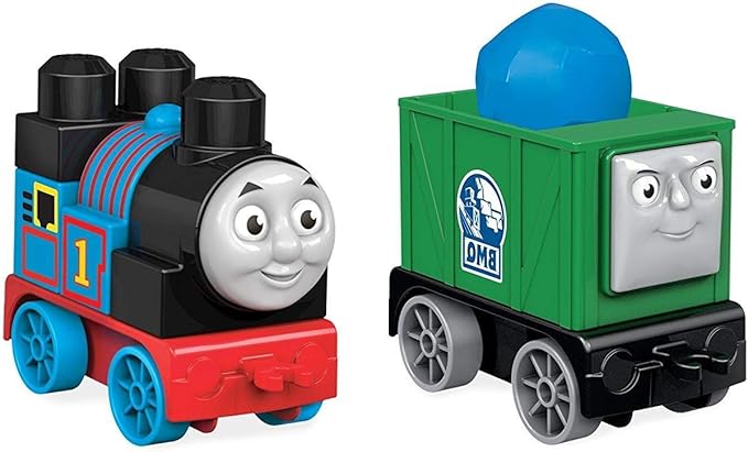 Mega Bloks Thomas & Friends Blue Mountain Team-Up with Big Building Blocks, Building Toys for Toddlers (21 Pieces)