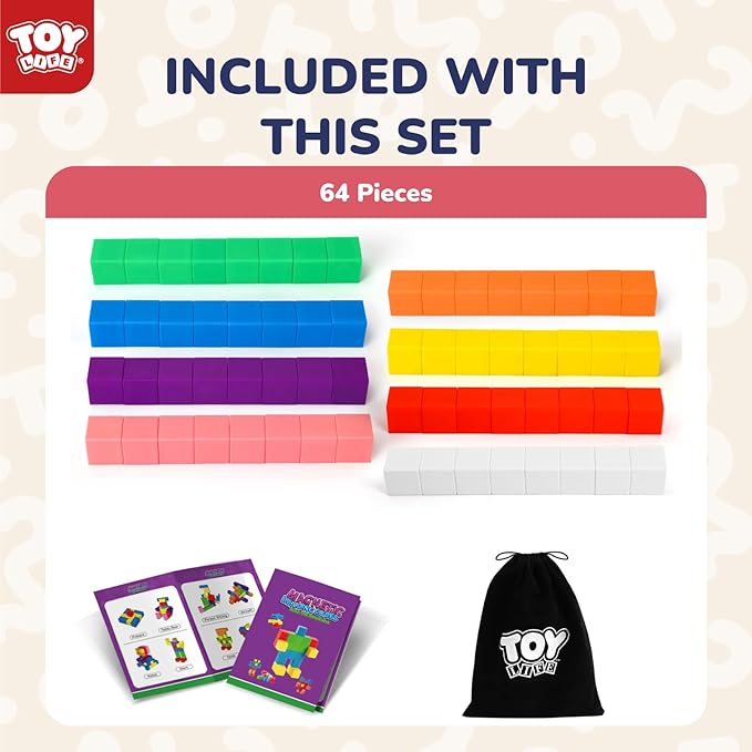 TOY Life 64 Pcs Magnetic Blocks for Toddlers Age 3-5 Magnet Blocks Magnetic Building Block for Kids Ages 4-8 Magnet Block for Kids 3-5 Preschool Creative Stem Building Toys