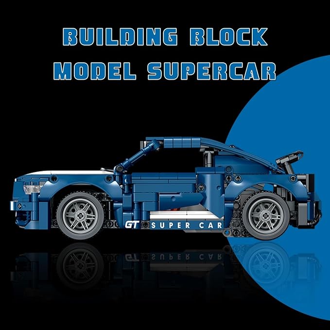 WISEPLAY Model Car Kits to Build for Adults - STEM Projects for Kids Ages 8-12 - Build Your Own Remote Control Building Car Kit - Great STEM Building Sports Car Gift 952 Pieces