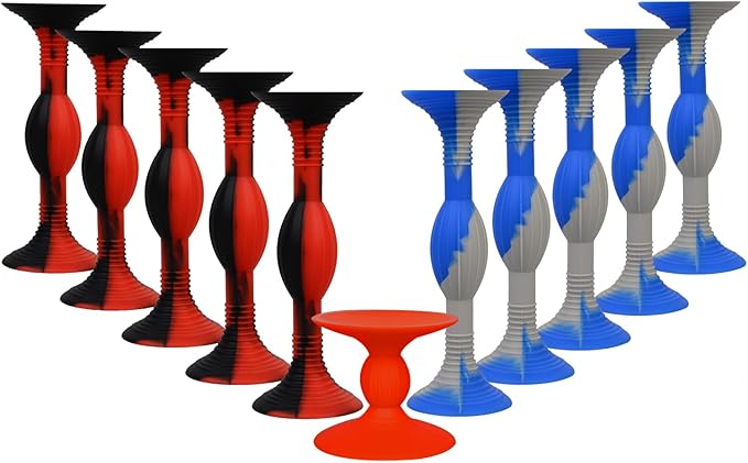 HugOutdoor 10Pcs Colour Suction Cup Darts (4.3 Inch Large Size) Silicone Sucker Soft Dart Kids Sticky Toy Indoor and Outdoor Sports Throwing Games