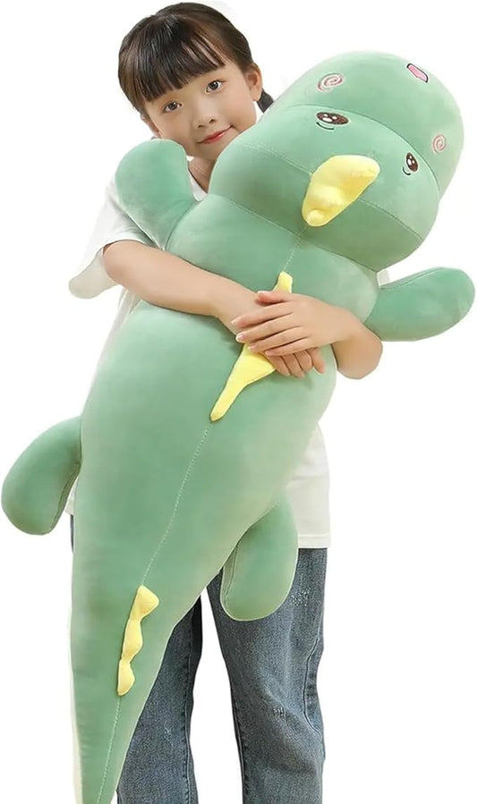 32" Giant Dinosaurs Plush Toy Pillow, Cute Dinosaur Stuffed Animals Doll, Soft Back Cushion Big Dinosaur Plushies, Gift for Kids Boys, Birthdays, Easter