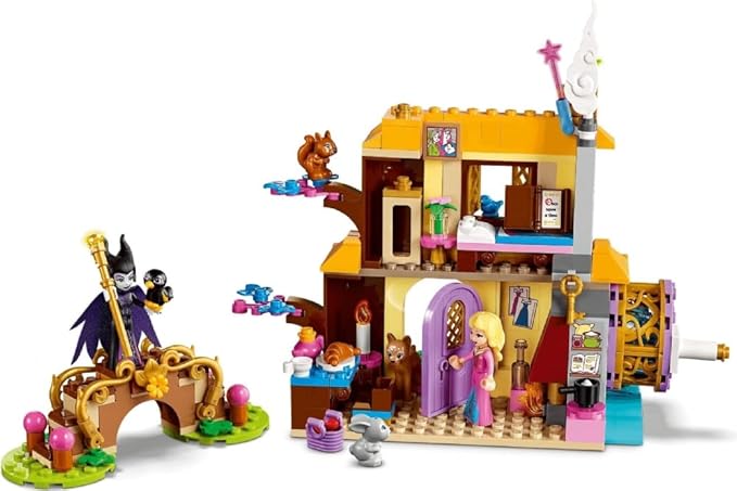 LEGO Disney Aurora’s Forest Cottage 43188, Sleeping Beauty Building Kit for Kids; A Fun Holiday Present or Birthday Gift for Disney Princess Fans (300 Pieces)