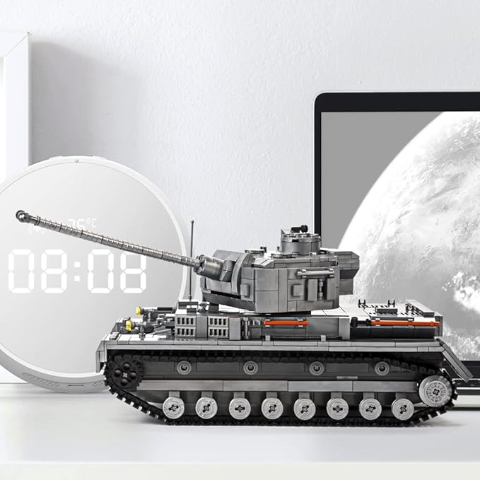 DAHONPA Panzer-Ⅳ Tank Army Building Block(1328 PCS),WW2 Military Historical Collection Model with Soldier Figures,Toys Gifts for Kid and Adult.