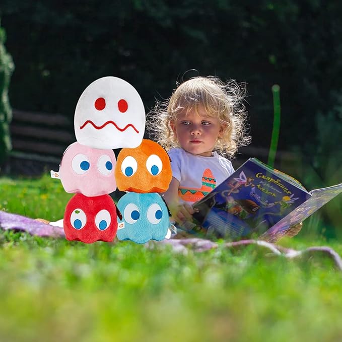 Pingong Blue Ghost Plush Toy, 6 inch, Soft Stuffed Animal, Birthday Gift for Kids Girls Boys