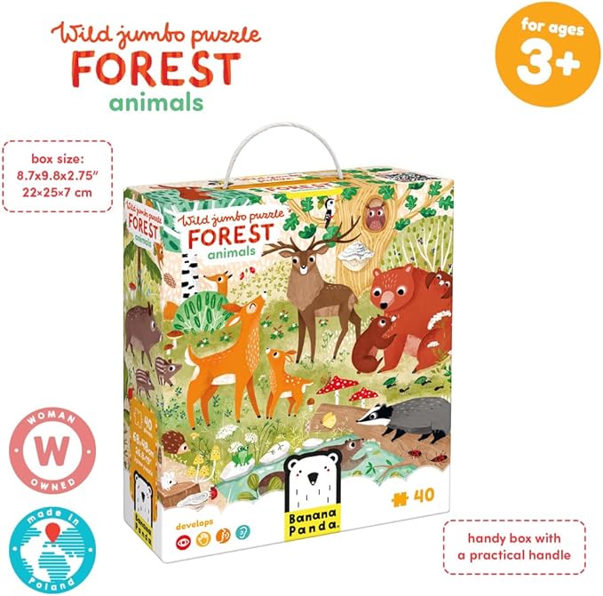Wild Jumbo Puzzle Forest Animals 3+ Floor Puzzle