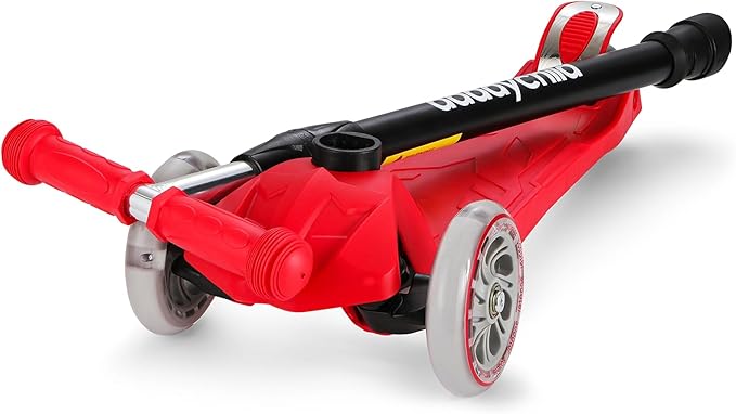 Kids Kick Scooter, 3 Wheeled Scooter for Kids, Child/Toddlers Toy, Adjustable Height, Anti-Slip Deck, Flashing Wheel Lights, for Boys/Girls 3-12 Year Old