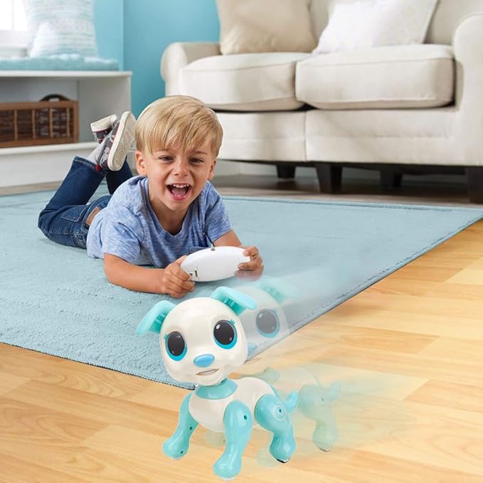 BIRANCO. Interactive RC Dog Toy - Cute Gesture Sensing Puppy for Toddlers, STEM Play, Ideal Holiday/Birthday Gift for 3-8 Year Olds