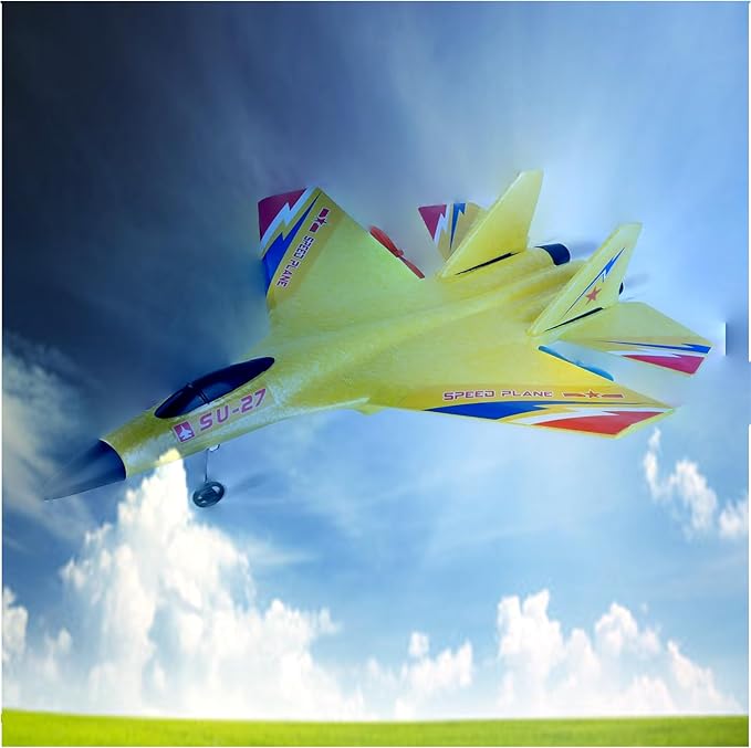 RC Plane,Su-27 Remote Control Airplane,2 Channel 2.4Ghz Remote Control Plane,Comes with 3 Batteries,Air Plane Glider Planes Kids for Boys Girls Adults Beginners