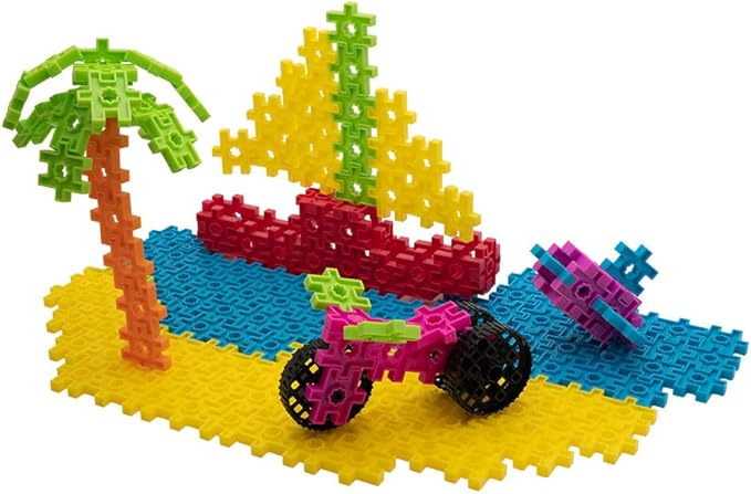 KADU DA Seaside Splash 226 Piece Set - STEM/STEAM Building + Construction Toy, for Open + Imaginative Play