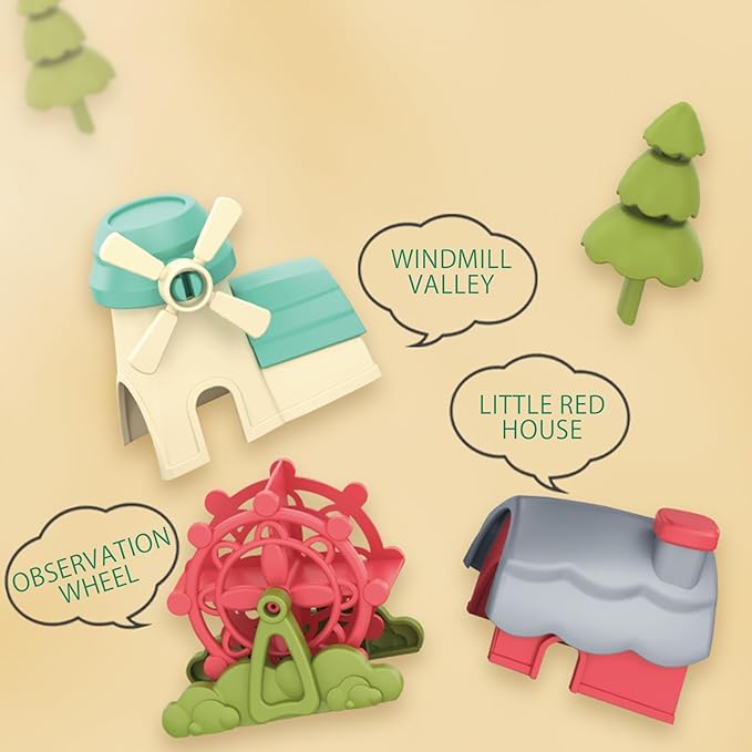 62 PCS Duck Slide Bath Toys,DIY Building Kit for Ages 5-7,Bathtub Bath Toys for Kids Ages 3-5,Birthday Gift for Toddler Boys & Girls