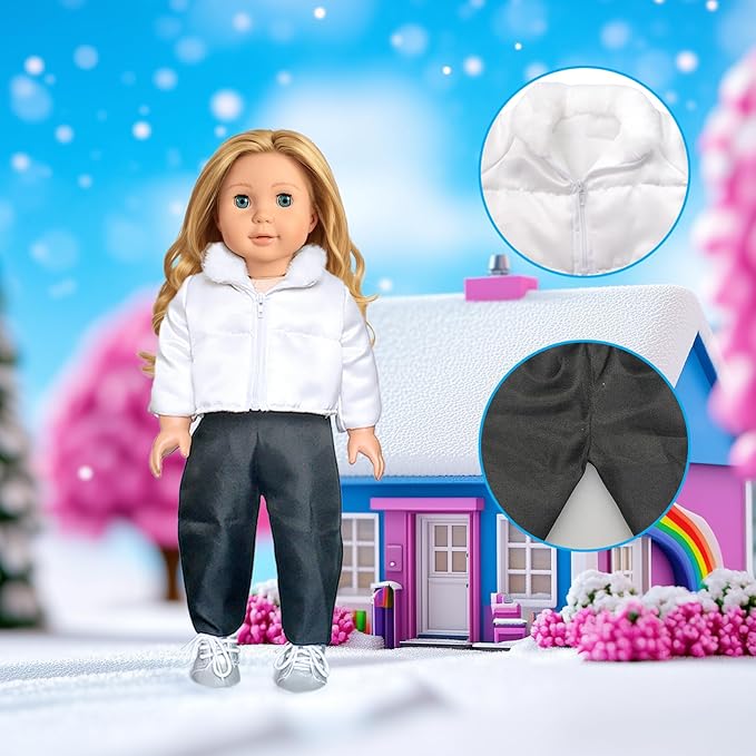 18 inch Doll Clothes Accessories for Girl Doll Clothes(10 Set)