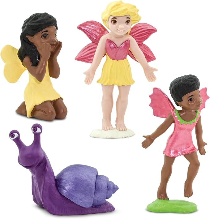 Safari Ltd. Friendly Fairies Super TOOB - 10 Adorable Fairy Figurines - Detailed Hand-Painted Toy Figures For Boys, Girls & Kids Ages 3+