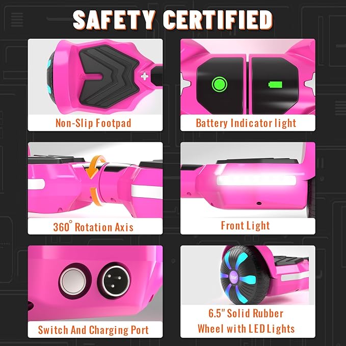 Scooter, Bluetooth Speakers and LED Light-Up Wheels, APP Control, Dual 250W Motors, 8.5 mph Max Speed & 8.5 Miles Max Range, Gifts for Kids Adults Girls Boys