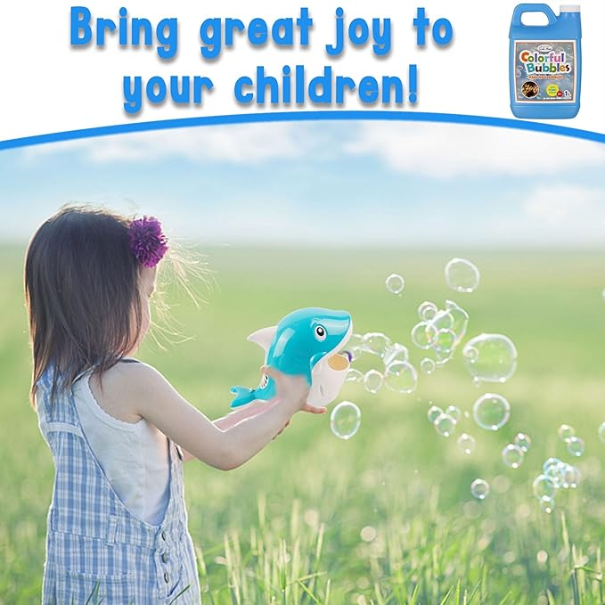 Lulu Home 2 Pack Bubble Solution, 2 L/67.6 OZ - Giant Bubble Wand & Blower, Halloween/Birthday Party Favors - Up to 5 Gallons