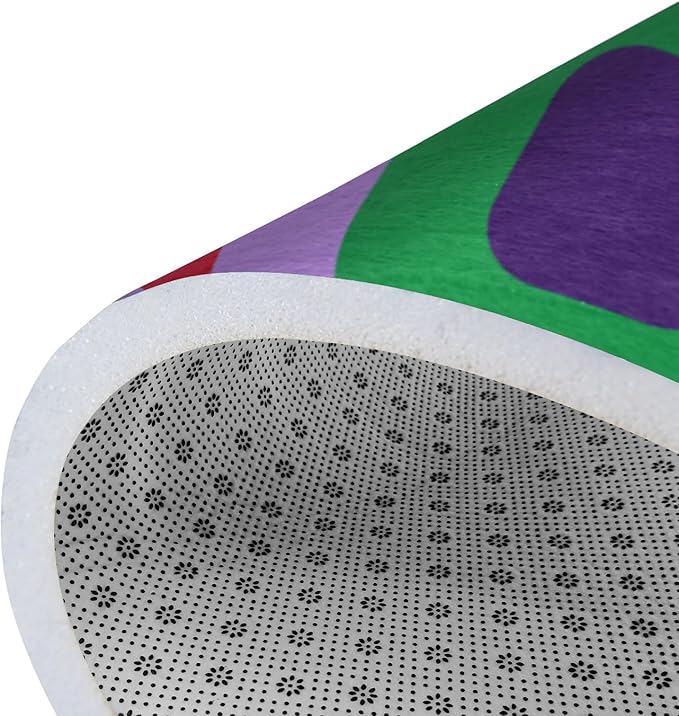 Kids Rug, Classroom Carpets Playmat Rugs - 6x9 Ft Kids Carpet with Rubber Backing, Colorful Children's Classroom Seating Rug Play Mat Nursery Rugs for Children Bedroom Playroom Elementary