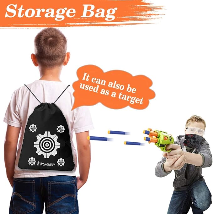 POKONBOY 1200 Pack Refill Darts Compatible with Nerf Guns, Refill Bullet Darts Foam Darts Compatible with Nerf Guns N-Strike Elite Series Blaster Toy Guns Kids(Storage Bag Included)