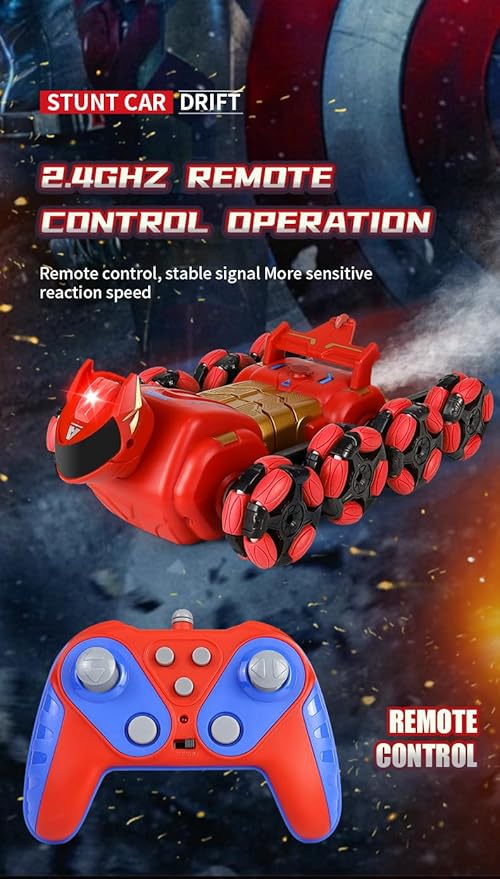 ATHLERIA 8WD Gesture Sensing Rc Stunt Car Toys for Boy Age 8-13,Hand Remote Control Cars,Coolest Christmas Birthday Present Ideas for Boys Girls Kids Teens Age 8 9 10 11 12 13+ Year,Racing Drift Car