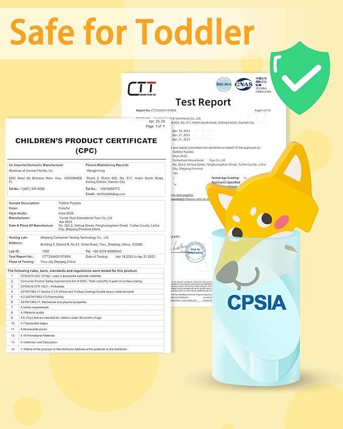 Wooden Puzzles Toddler Toys for 1 2 3 Year Old Boy Girl, 4 Packs Animal Toddler Puzzles Preschool Educational Learning Montessori Toys Age 1-3, 2-4 Christmas Birthday Gifts