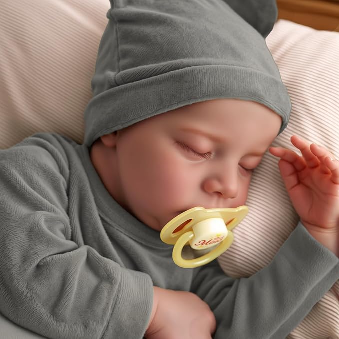 JIZHI Lifelike Reborn Baby Dolls Boy - 17-Inch Soft Body Realistic-Newborn Full Body Vinyl Real Life Baby Dolls with Toy Accessories for Kids Age 3 4 5 6 7 +