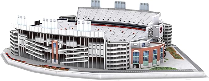 Pro Lion 3D Jigsaw Puzzle of Jordan-Hare Stadium - 82 Pieces | 2 Hour Build Time | Home of Auburn Tigers | NCAA College Football Gifts for Boys, Men & Kids Aged 8 & Up | Games for Tiger Fans
