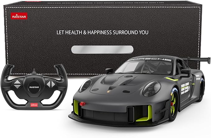 RASTAR RC Cars 1/14 Porsche 911 GT2 RS Clubsport 25 Remote Control Porsche Toy Car for Kids, Grey 2.4GHz