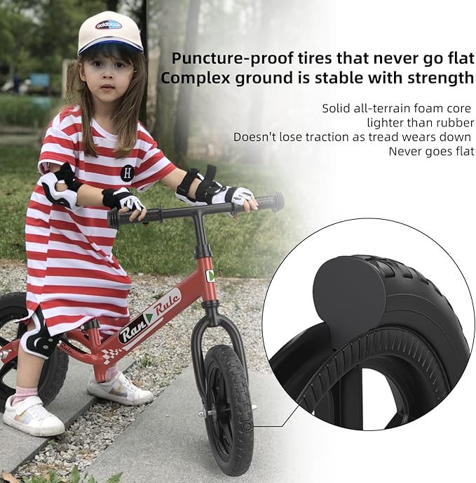 RoyalBaby Toddler Balance Bike for 2 to 5 Years Old Boys Girls Toys Gift, Lightweight Adjustable Seat and Handlebar Training Bicycle 12 Inch Wheel