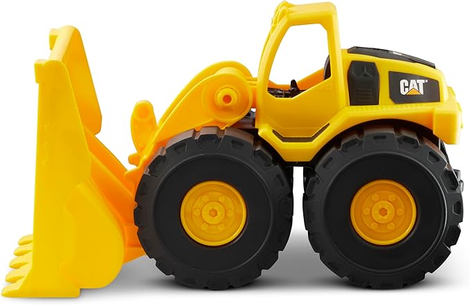 CAT Construction Toys, 15" Front Loader Construction Toy, Ages 2+, Sturdy Plastic, No Batteries Required, Tough Rigs Series