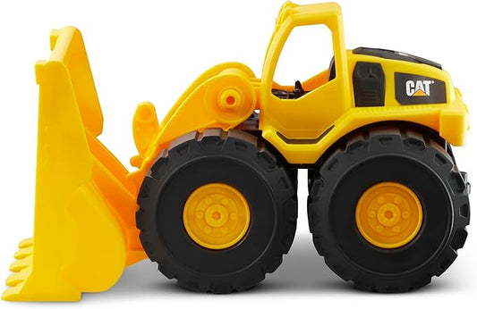 CAT Construction Toys, 15" Front Loader Construction Toy, Ages 2+, Sturdy Plastic, No Batteries Required, Tough Rigs Series