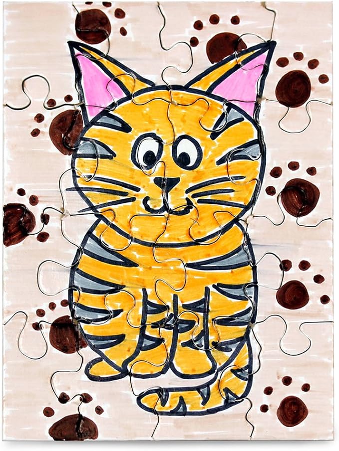 100 Blank Jigsaw Puzzles – 4 x 5.5 Inch, 16 Pieces Each – Hygloss DYI party invites, Perfect for Decorating, Kids' Activities, Arts & Crafts or Party Favors - Puzzle Pieces to Draw On for Crafts