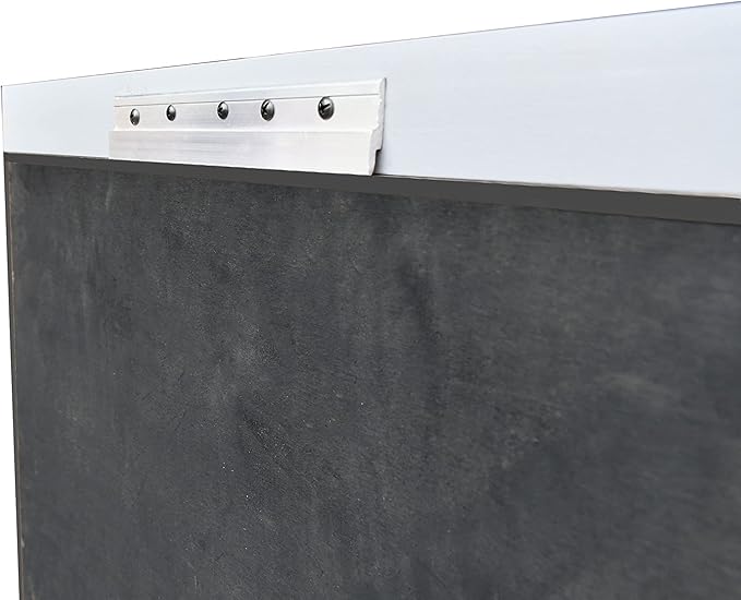 Hathaway Geneva Dartboard and Cabinet Set - Includes 18-in Dartboard, Steel-Tip Darts, Chalk Scoreboards - Perfect for Family Game Rooms, Basements, Home Bars, Wood Grain/Black/Gray