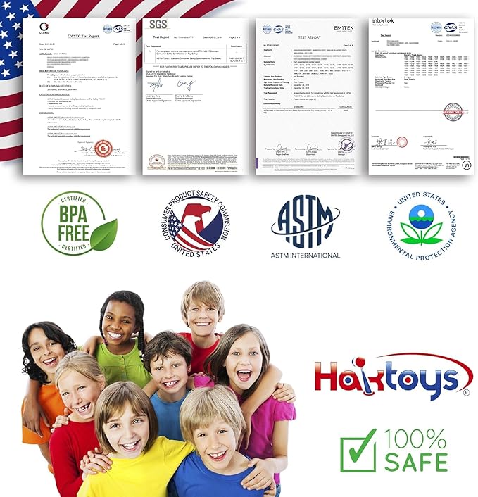 Haktoys Remote Control Sports Car: Radio Control Racing Toy Vehicle with LED Flashing Lights - Great Gift for Kids, Boys and Girls (Red)