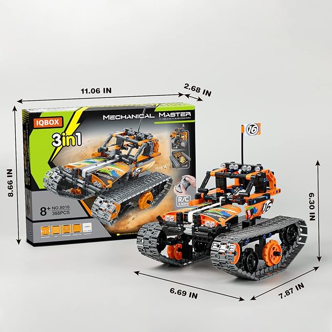 Building Toys STEM Robot Kit for Kids Ages 8-12, Remote Control Erector Sets Engineering Robotics Kits, Educational Birthday for Boys & Girls 5-7 9 10 11 13 14+ Year Old