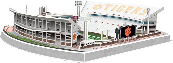 Pro-Lion 3D Jigsaw Puzzle of Jordan-Hare Stadium -94 Pieces | Home of Clemson Tigers | NCAA Football Gifts for Age 7+