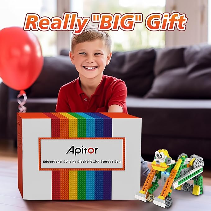 Robot Q Robot Building Kit, 20-in-1 Programmable APP RC Car Robotics Coding Kit, Includes Large Storage Organizer with Sorting Plate, STEM Birthday Gifts for Boys Girls Kids Aged 6-12