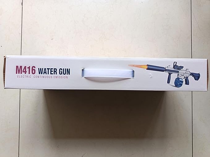 Electric Water Gun,Watergun with Muzzle Light,Automatic Squirt Gun Long Range Blaster Up to 32 FT,Outdoor Party Shooting Game Toy with 2 Water Tanks & 2 Batteries,Ideal Summer Gift for Kids & Youths.