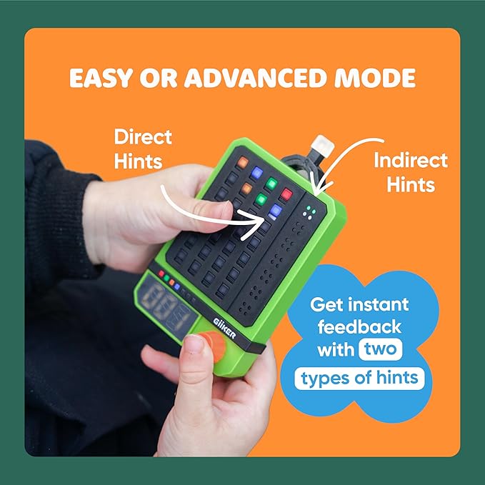 GiiKER Super Decoder, 600-Level Code-Breaking Puzzle Games for 1-2 Players, Handheld Games for Kids and Adults, Birthday Gift for Boys and Girls, Travel Games for Road Trip