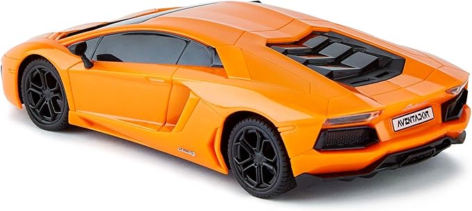 CMJ RC Cars Lamborghini LP700-4 Remote Control RC Car Officially Licensed 1:24 Scale Working Lights 2.4Ghz. Great Kids Play Toy Auto (Orange)