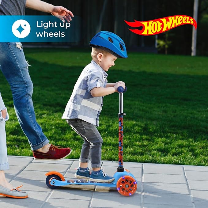 Scooter for Kids Ages 3-5 - Extra Wide Deck & Light Up Wheels, Self Balancing Kids Toys for Boys & Girls, Choose Your Favorite Character
