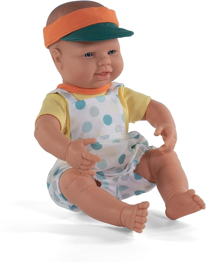 Miniland Doll 15 3/4'' Newborn Caucasian Boy - Made in Spain, Anatomically Correct, Quality