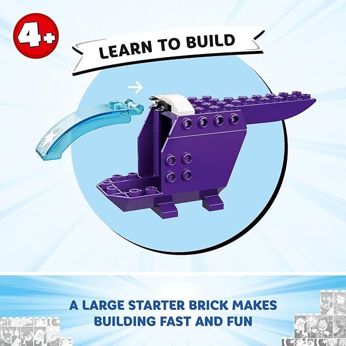 LEGO Marvel Team Spidey Web Spinner Headquarters, Marvel Toy for Fans of Disney+ Spidey and His Amazing Friends, Battle Vehicle for Kids with Iron Man Toy, Spider-Man Toy for 4-6 Year Olds, 10794